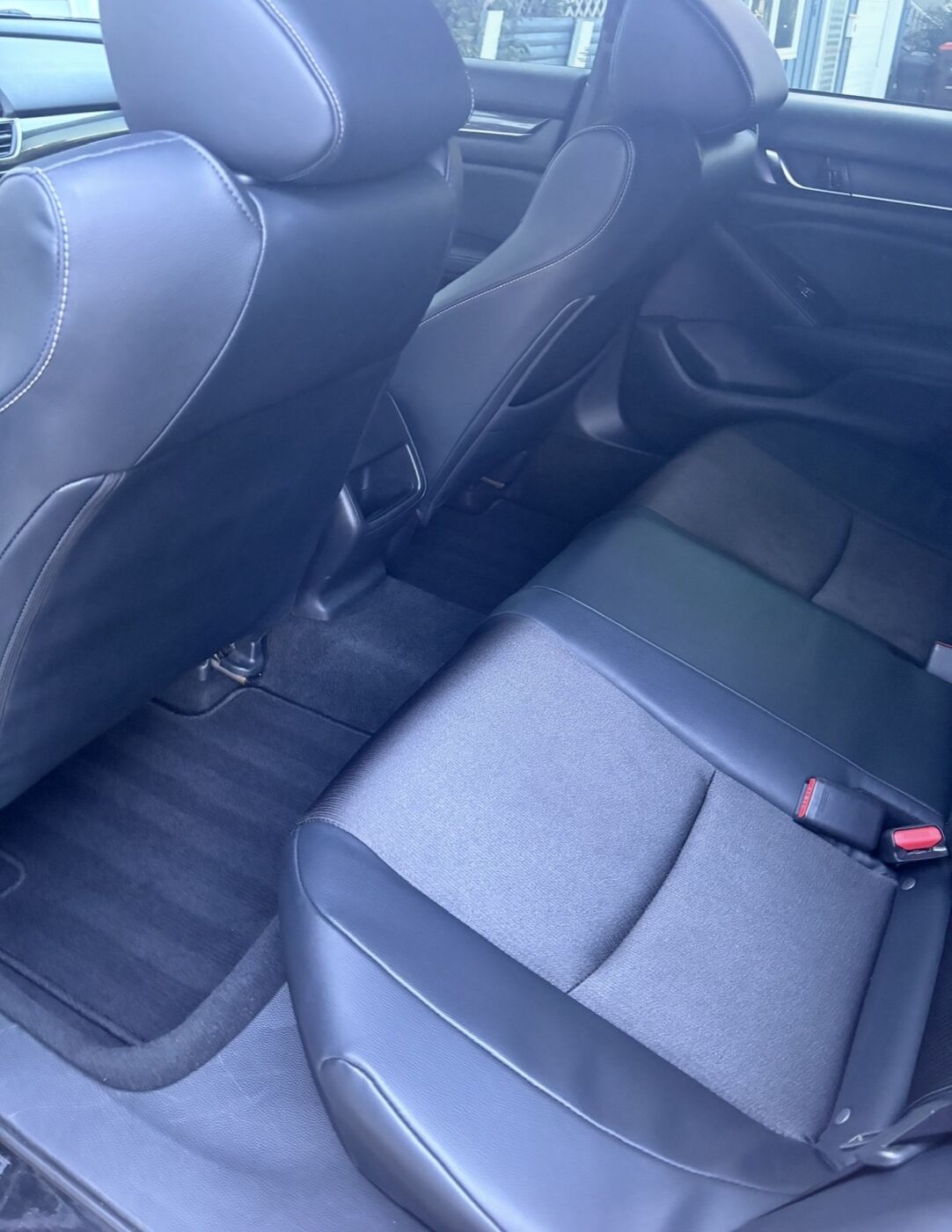 Deep-cleaned rear seats