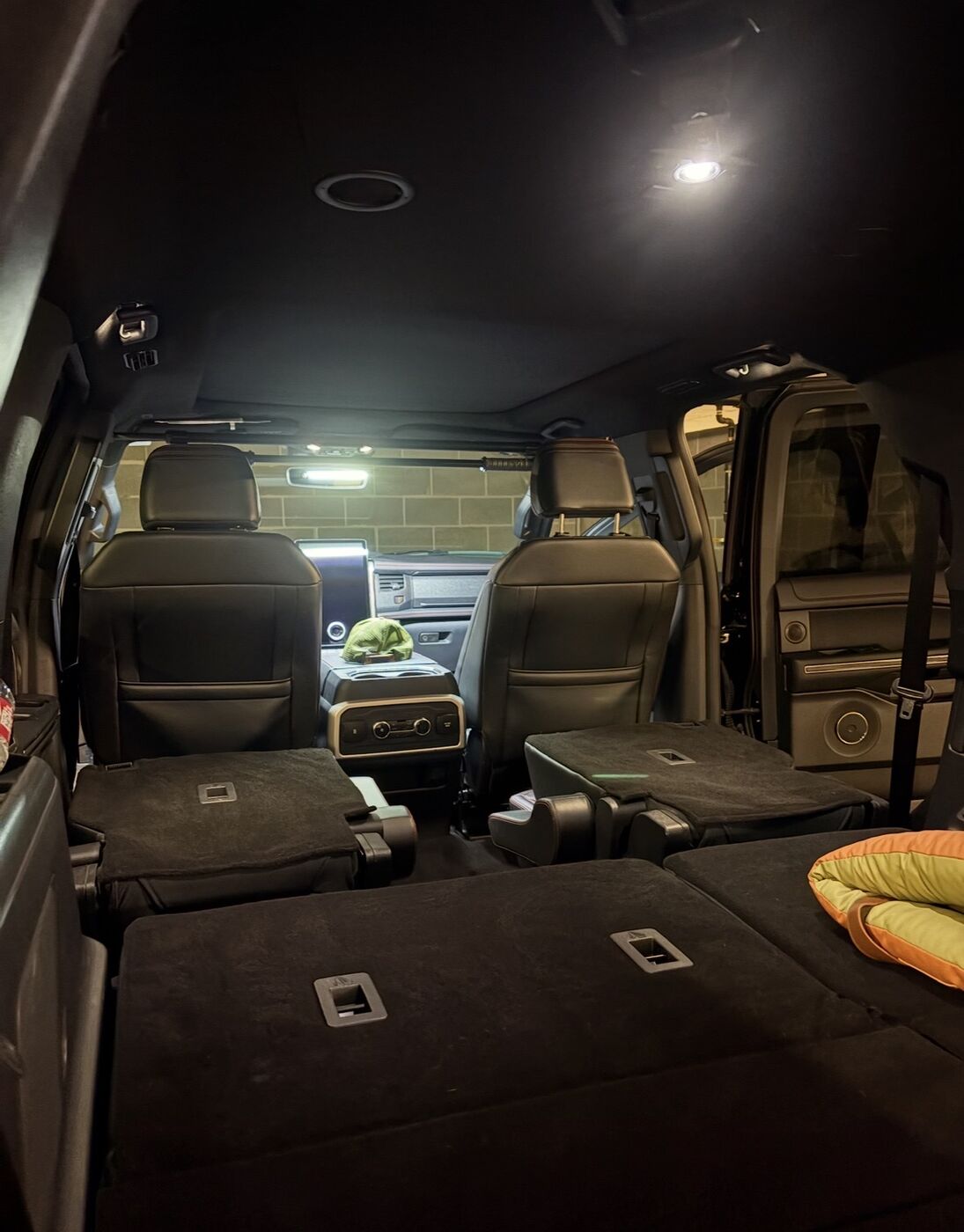 Detailed full-size SUV interior
