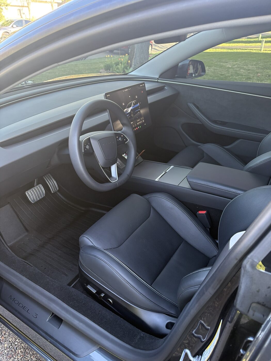 Detailed Tesla interior