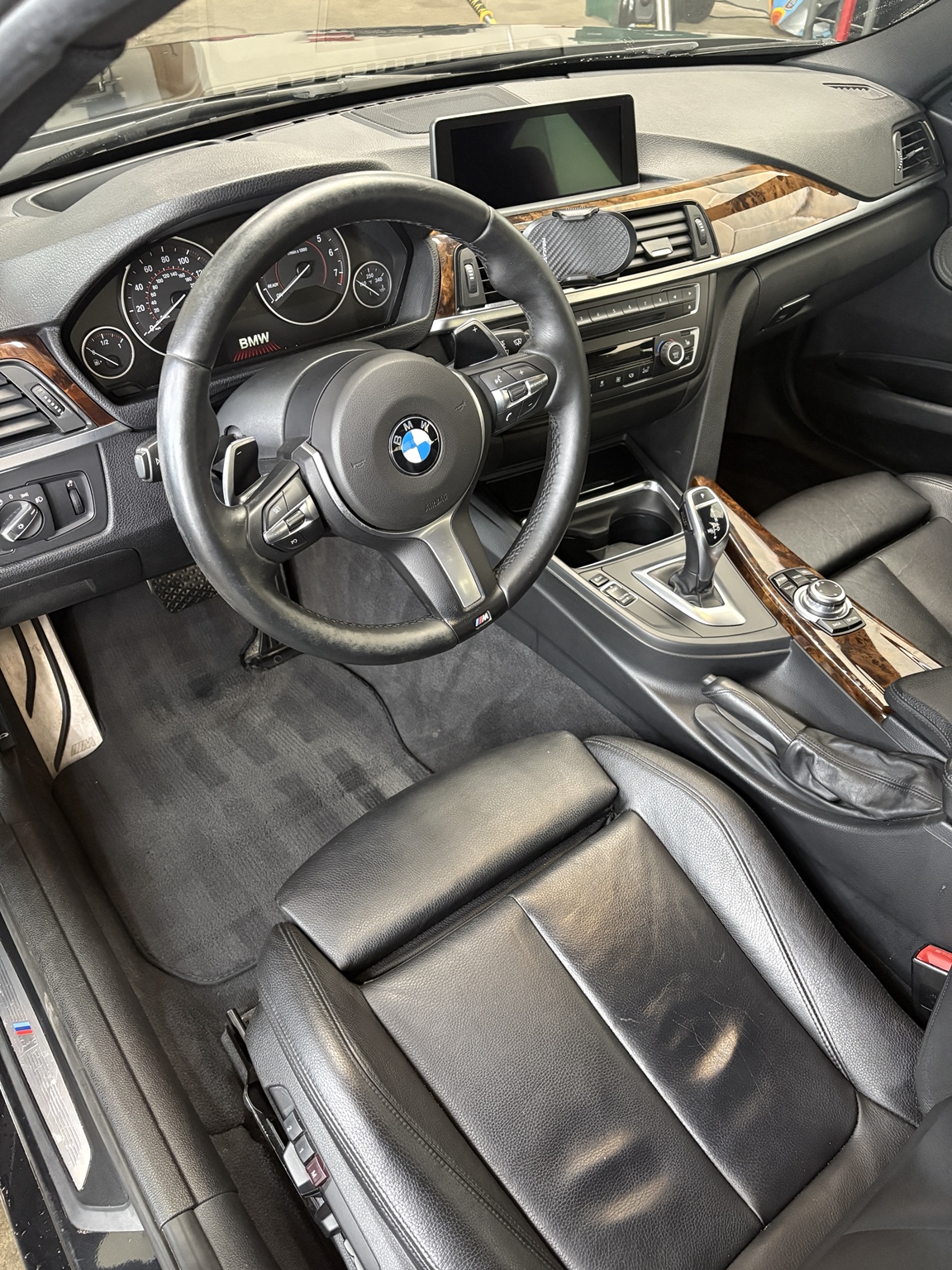 Detailed BMW interior